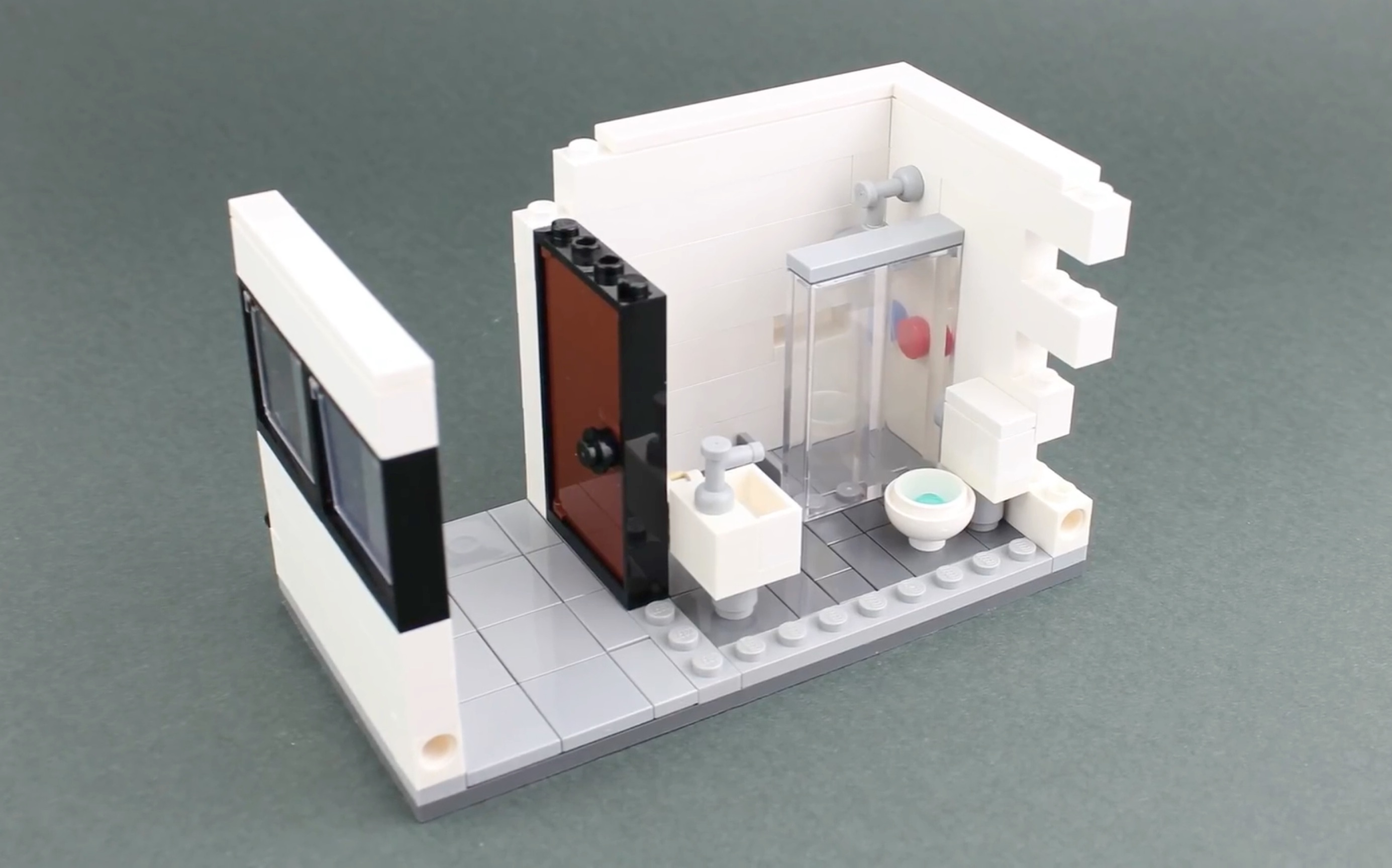 搬运|前乐高设计师带你拼搭一套公寓第三部分-卫生间