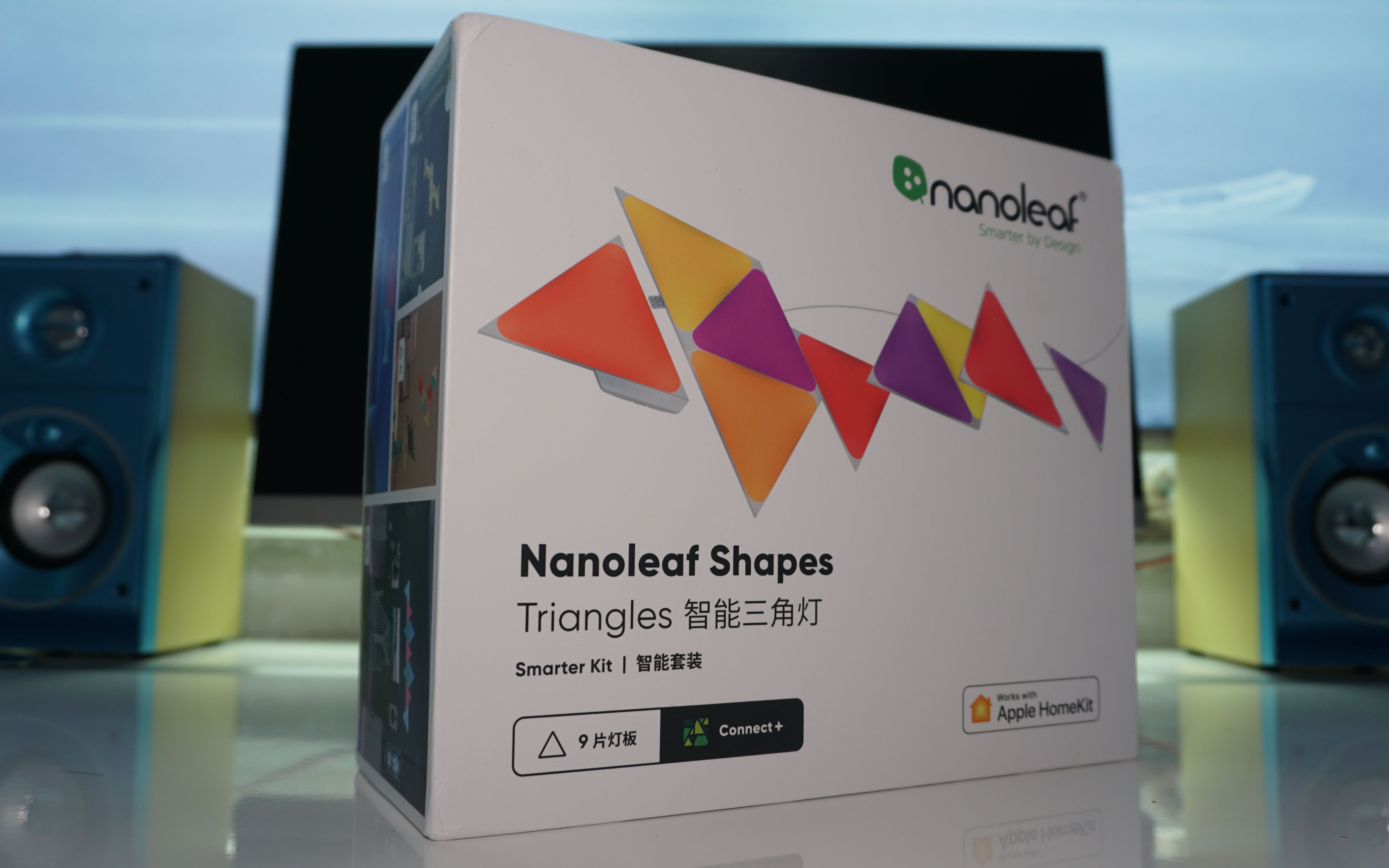 nanoleaf三角形奇光板体验做家里的灯光布局大师