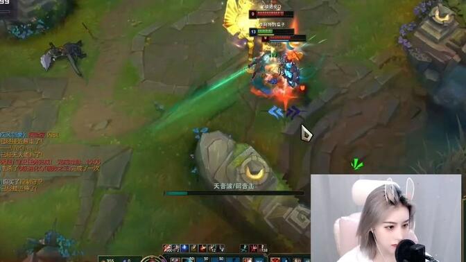 国服第一女盲僧李阿特1v4四杀