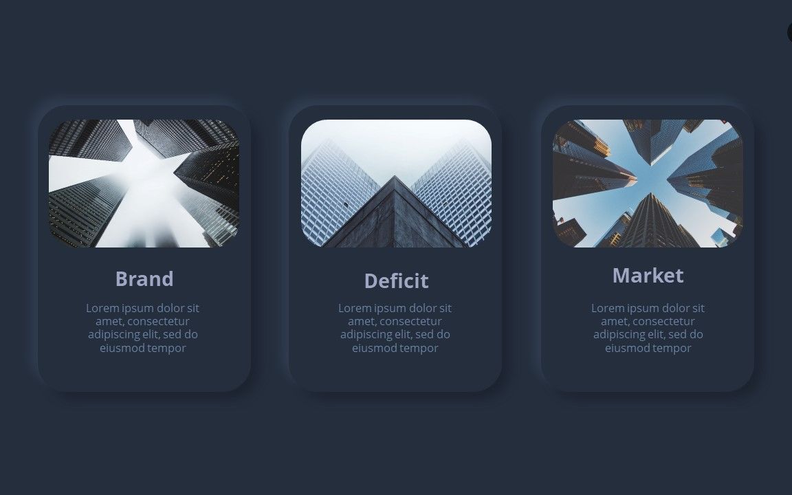 图片新拟态风格ppt模板(暗)