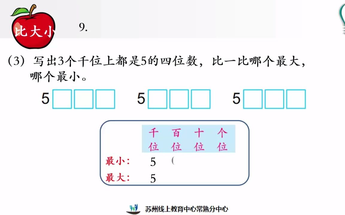 [图]2022年3月30日二年级数学《认识万以内的数复习（2）》