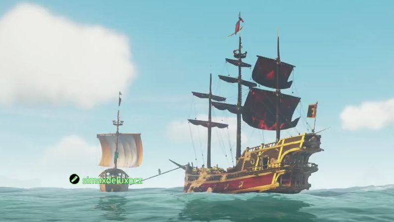 盗贼之海-单打三帆诅咒要塞 来路人队友把船玩寄了