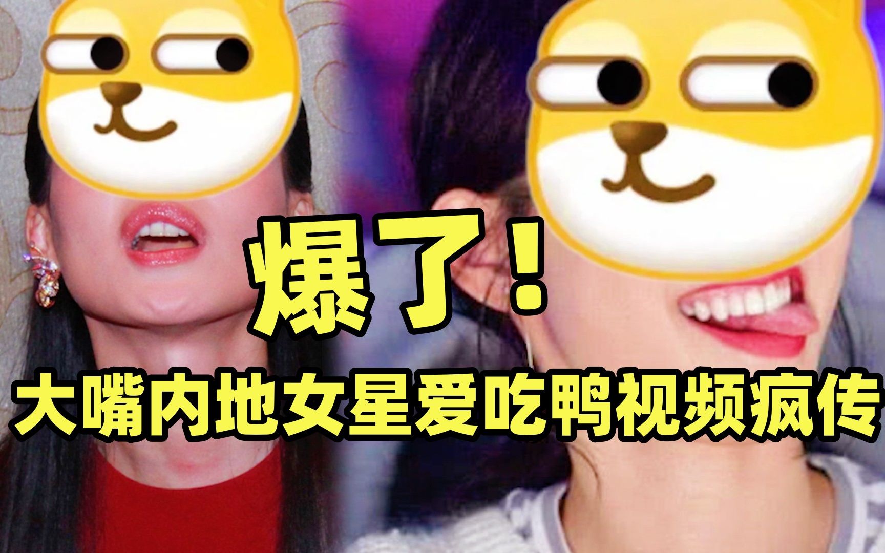 某大嘴内地女星和湾湾女星,共同爱好喜欢吃鸭!