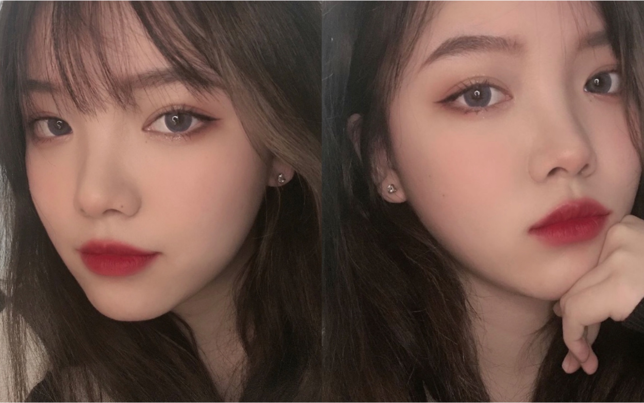 清新柔和紫色小花妆容丨人见人爱丨少女感爆棚