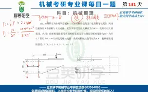 Download Video: 机械设计基础考研每日一题——螺栓连接校核