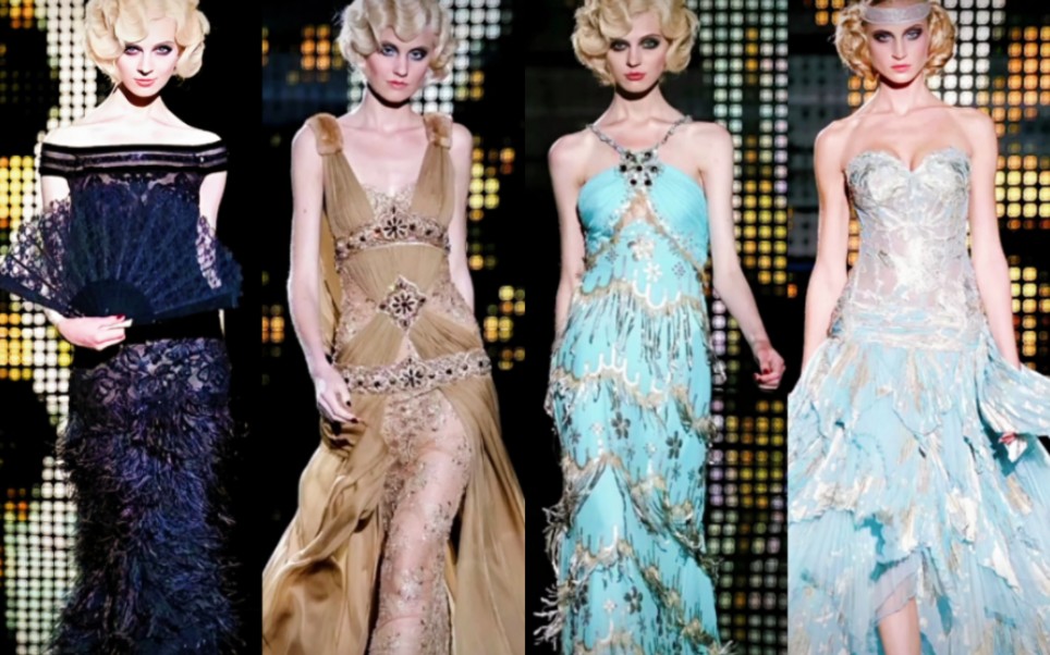 绚丽浮华的爵士时代,纸醉金迷的颓废生活Zuhair Murad2006秋冬高定哔哩哔哩bilibili