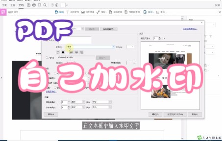 pdf加水印怎么加哔哩哔哩bilibili