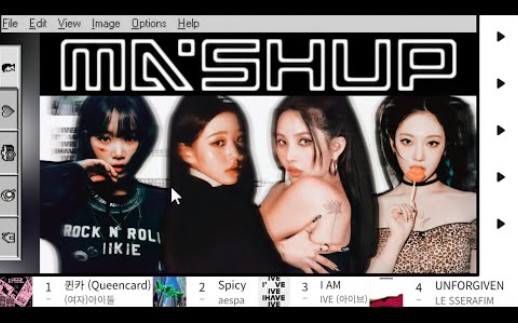 [图](G)I-DLE x aespa x IVE x LE SSERAFIM - Queencard x Spicy x I AM x ... | Mashup