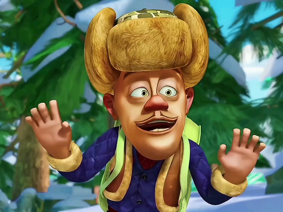 光头强为了参加问答比赛,竟然让狗熊帮忙训练!