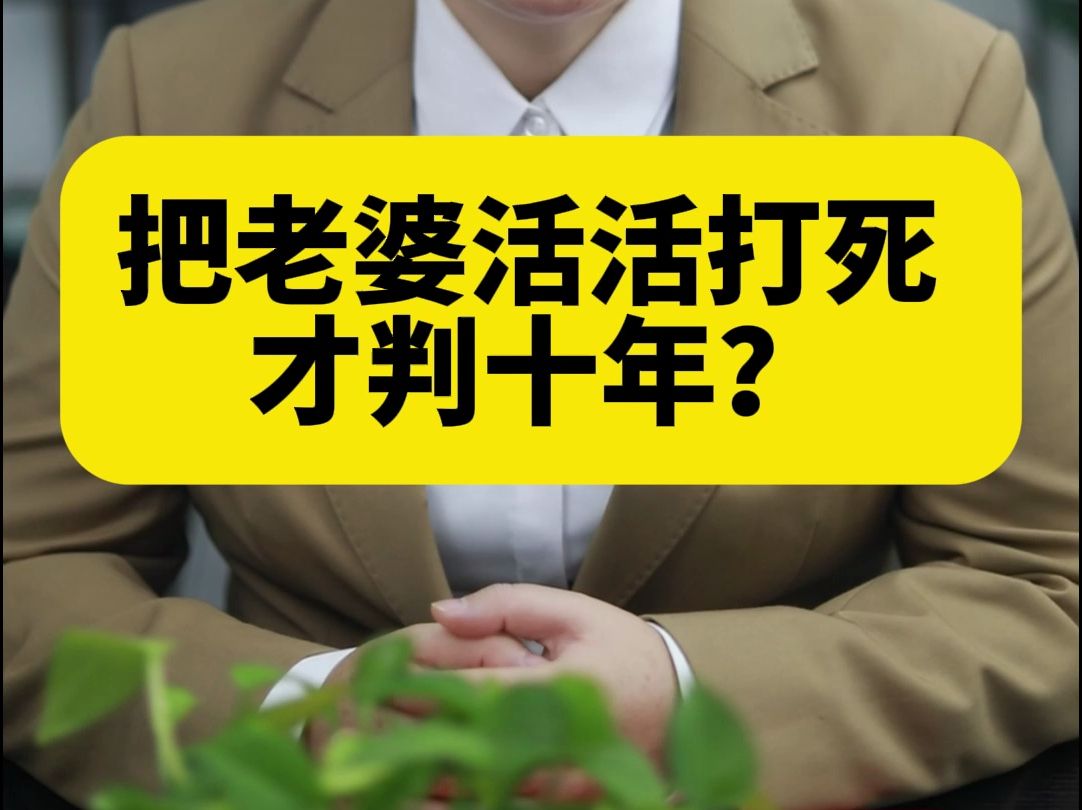 把老婆活活打死才判十年?哔哩哔哩bilibili