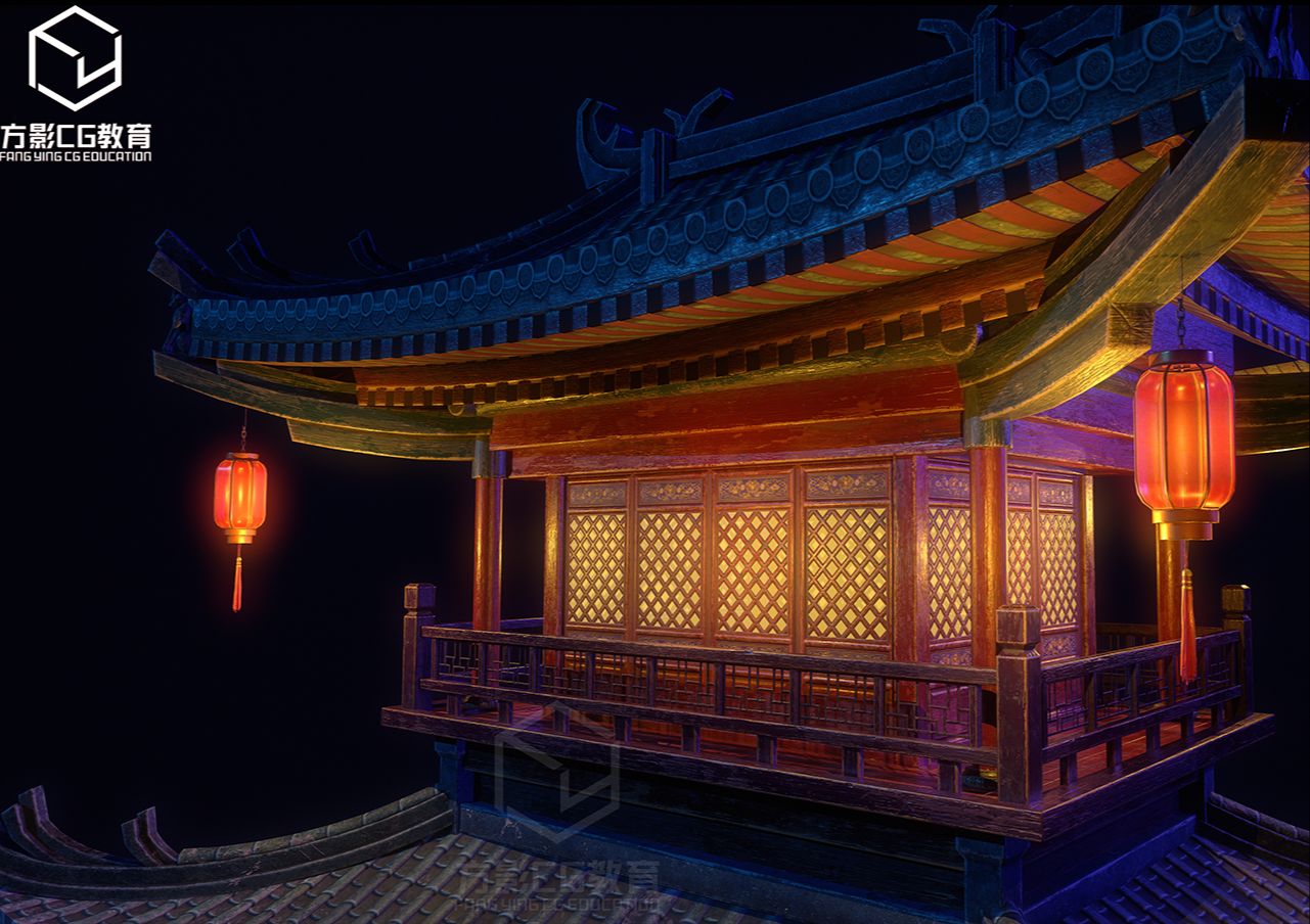 【vip 案例】次世代场景进阶7期《中式古建筑》-材质篇