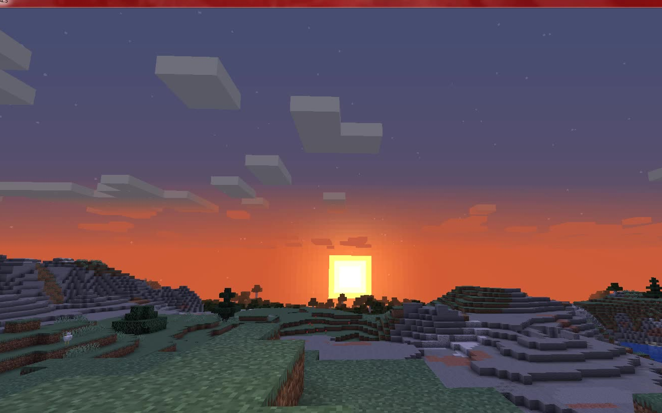 【红茶渣制作】《我的世界》日出与户外温泉_哔哩哔哩 (゜-゜)つロ