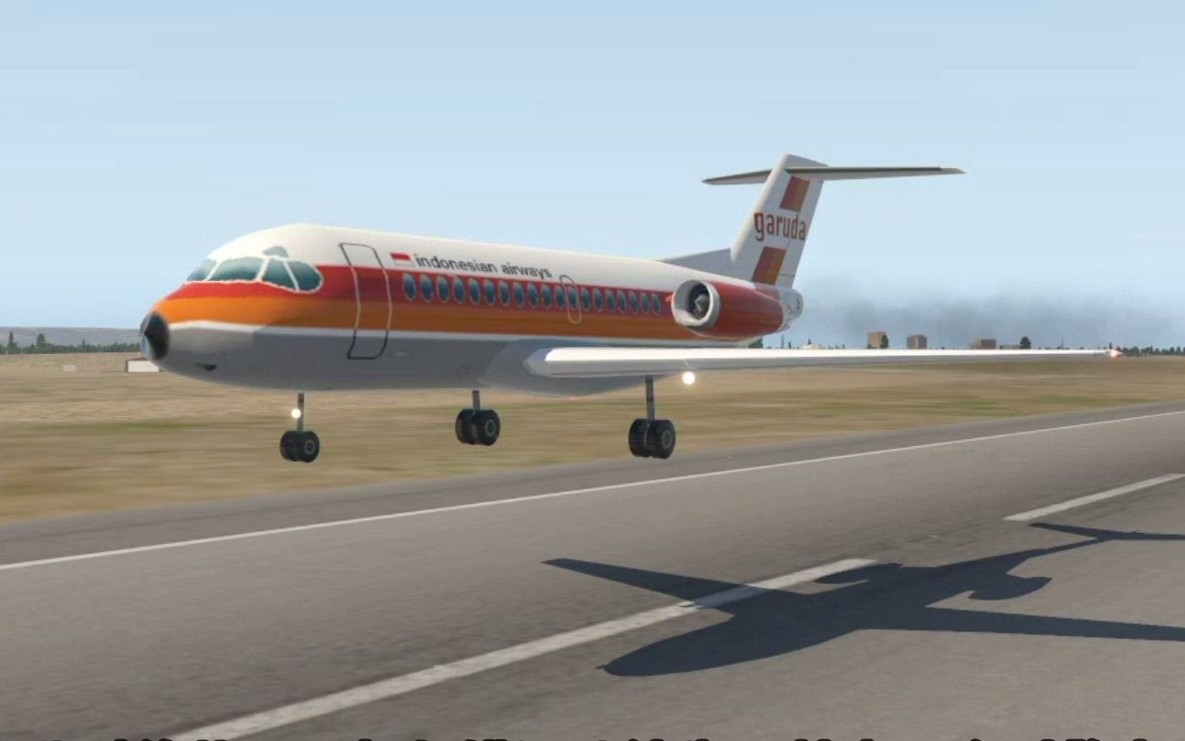 电脑还原加鲁达印尼航空73号班机空难模拟