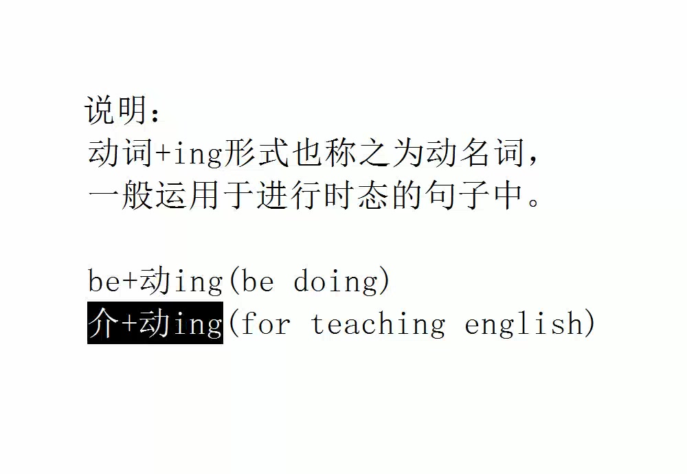 英语语法 第4集(共26集) 动词+ing规则哔哩哔哩bilibili