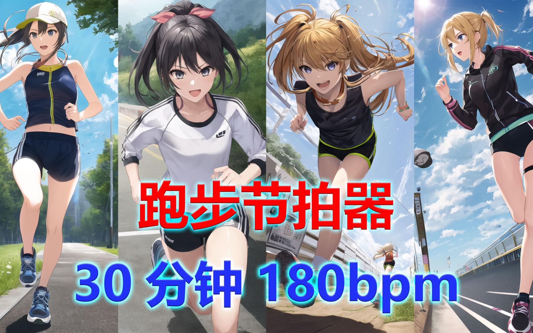 30分钟跑步节拍器,180bpm,精准踩点.哔哩哔哩bilibili