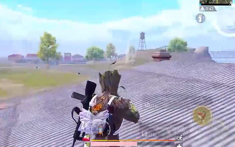 和平精英空岛集结:1决赛圈的最后一波毒圈1v2敢拼才会