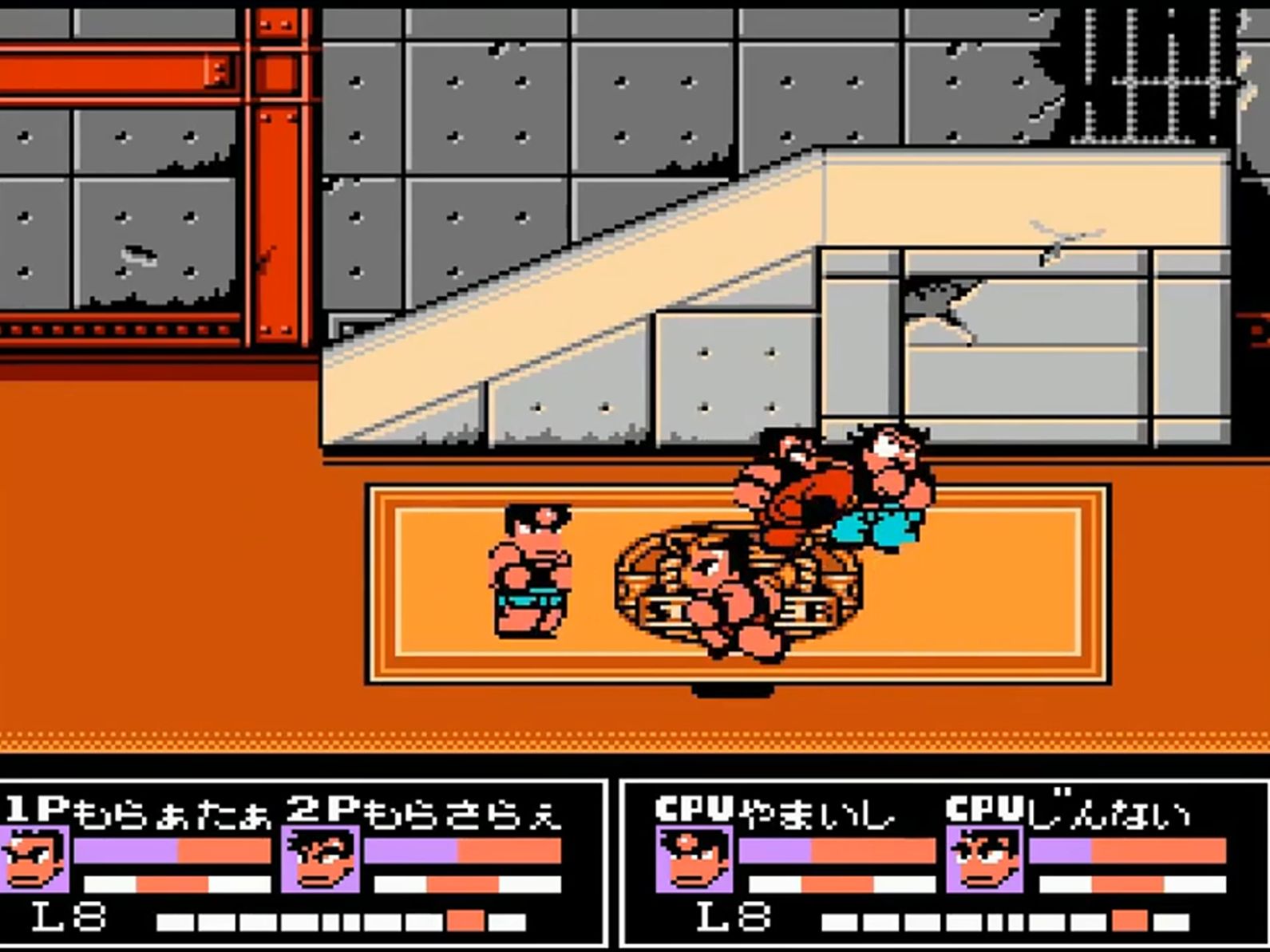 热血格斗传说双人速通,来自双老虎的火力压制