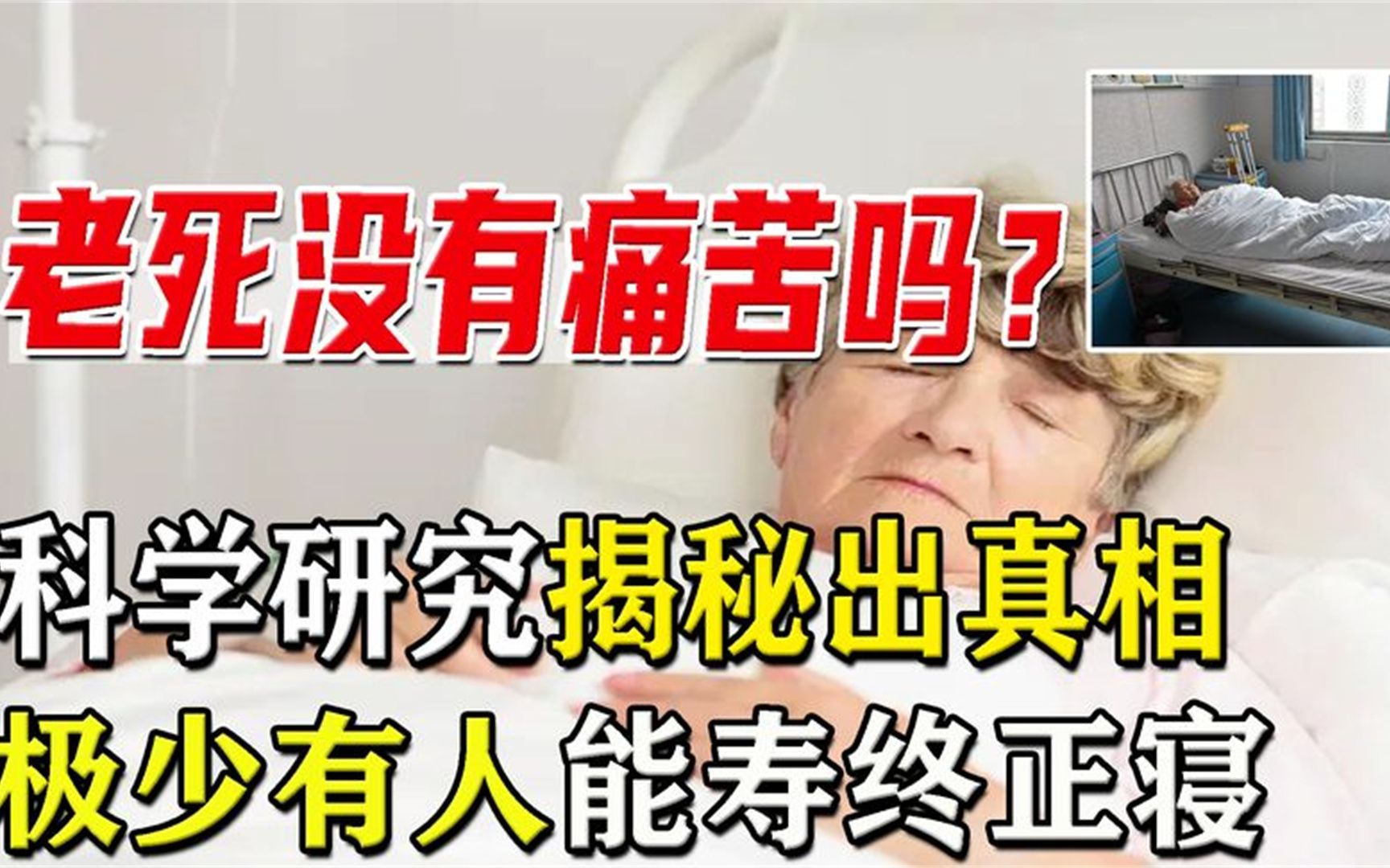 自然老死真的没有痛苦吗?研究4000位老人后,科学揭秘死亡真相哔哩哔哩bilibili