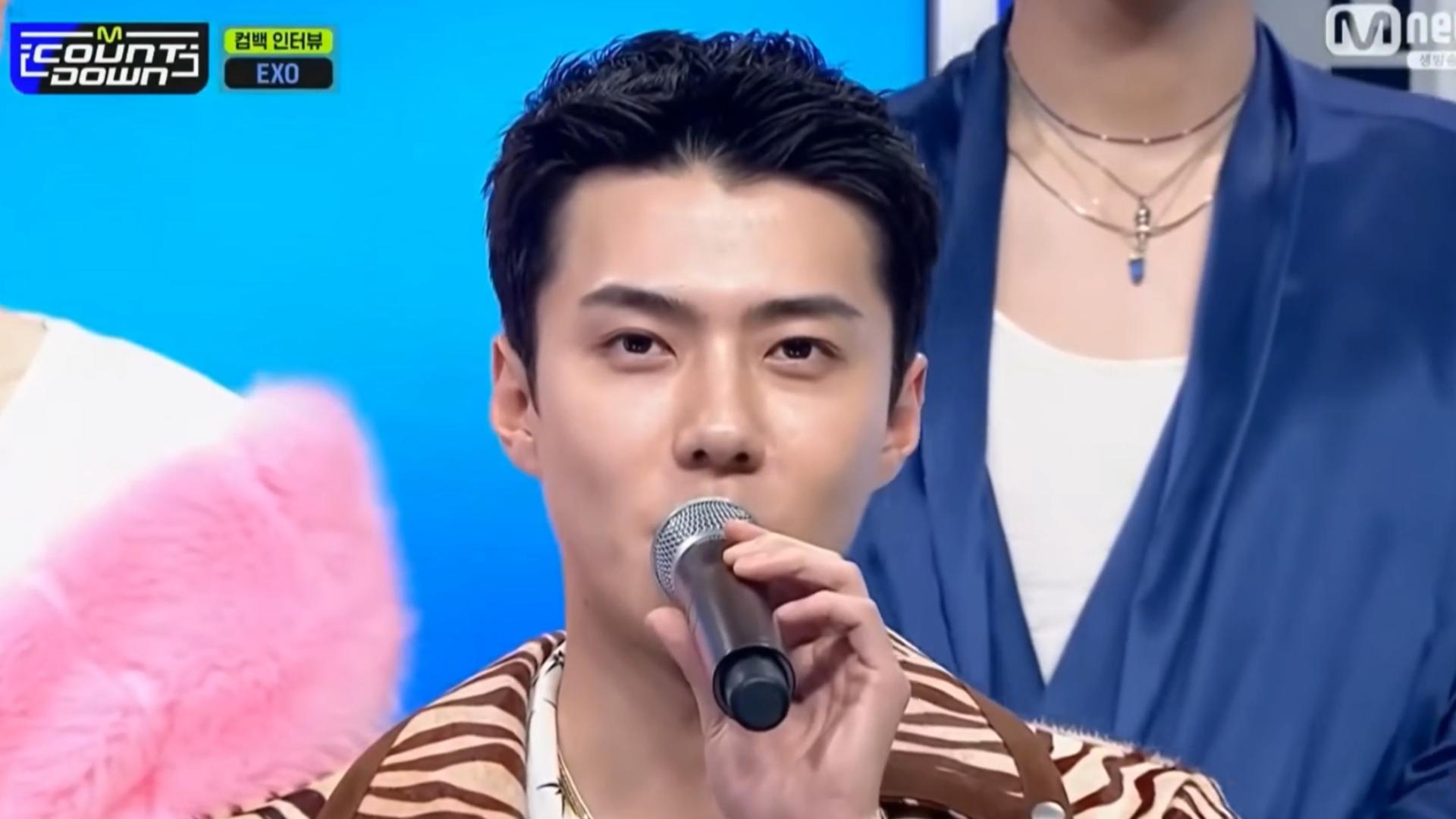 【exo】吴世勋舞蹈《cream soda》打歌初舞台采访