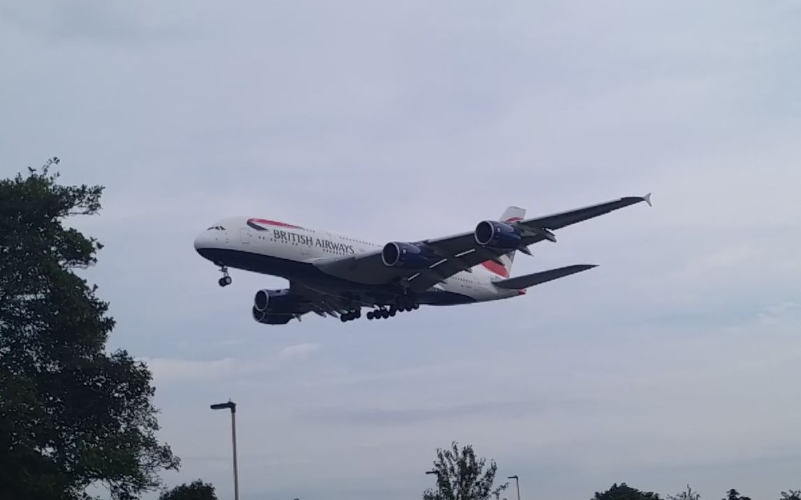 【伦敦希斯罗(LHR/EGLL)机场拍机】101架次跑道27L进场,A380,B747,南航B7879,国航A330哔哩哔哩bilibili