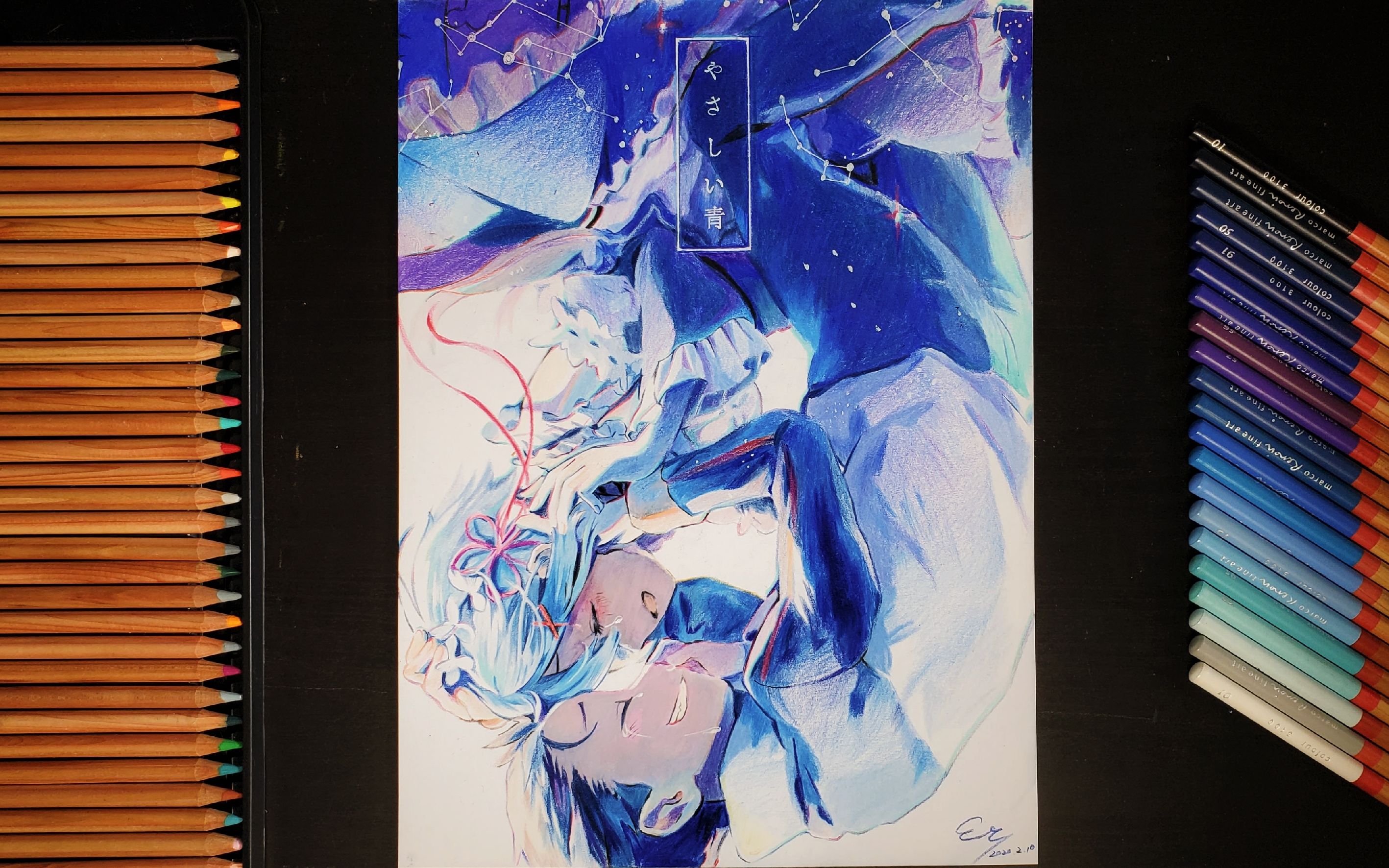 【彩铅手绘】从零开始的异世界生活 蕾姆&菜月昴