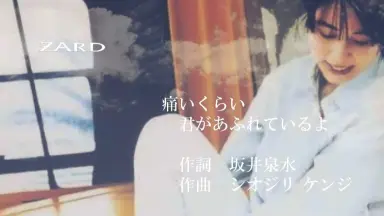 ZARD 痛いくらい君があふれているよ B2サイズ ポスター 痛いくらい君があふれているよ／ZARD｜音楽ダウンロード・音楽