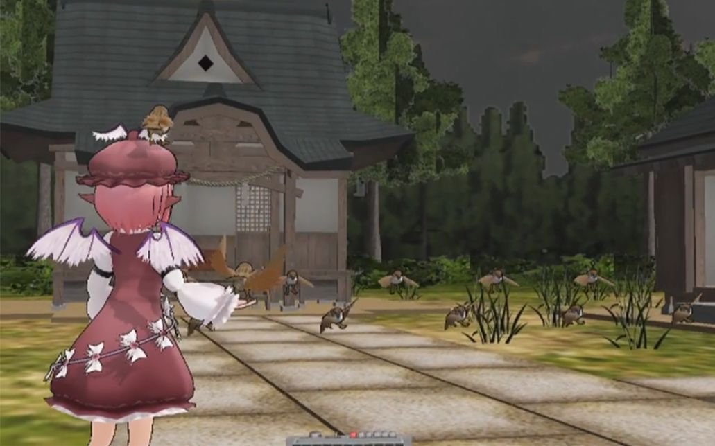 东方mmd夜雀在博丽神社的守矢大舞高能