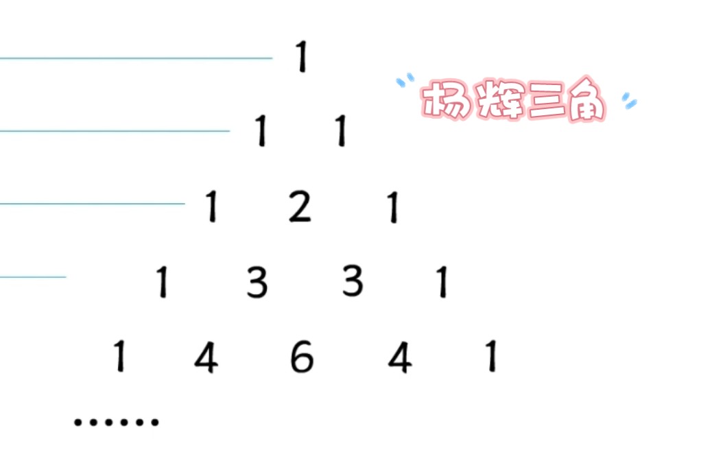 新鲜出炉的杨辉三角,希望得到各位老师的指点哔哩哔哩bilibili