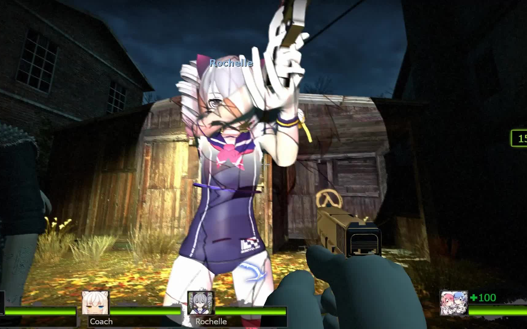 求生之路2非官方地图发光武器和暴怒野兽爪子刀