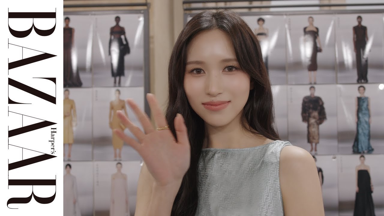 TWICE・MINA（ミナ）首次亮相芬迪 2024 春夏高级定制秀｜哈珀斯巴祖尔官方