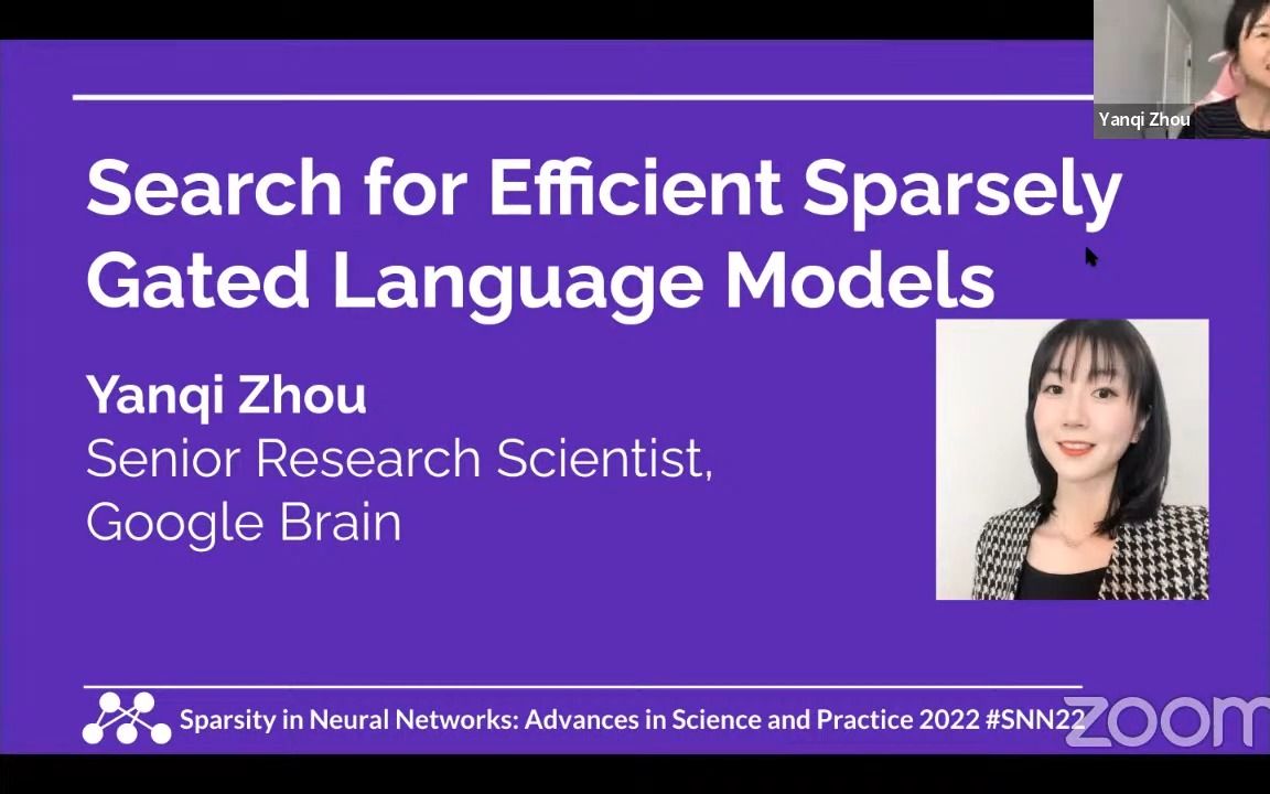 周彦祺 Yanqi ZhouSearch for Effcient Sparsely Gated Language Models哔哩哔哩bilibili