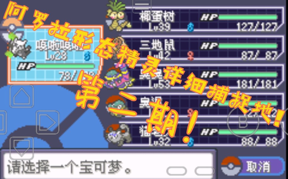 究极绿宝石小智版-所有阿罗拉形态精灵的详细捕捉地!第二期!