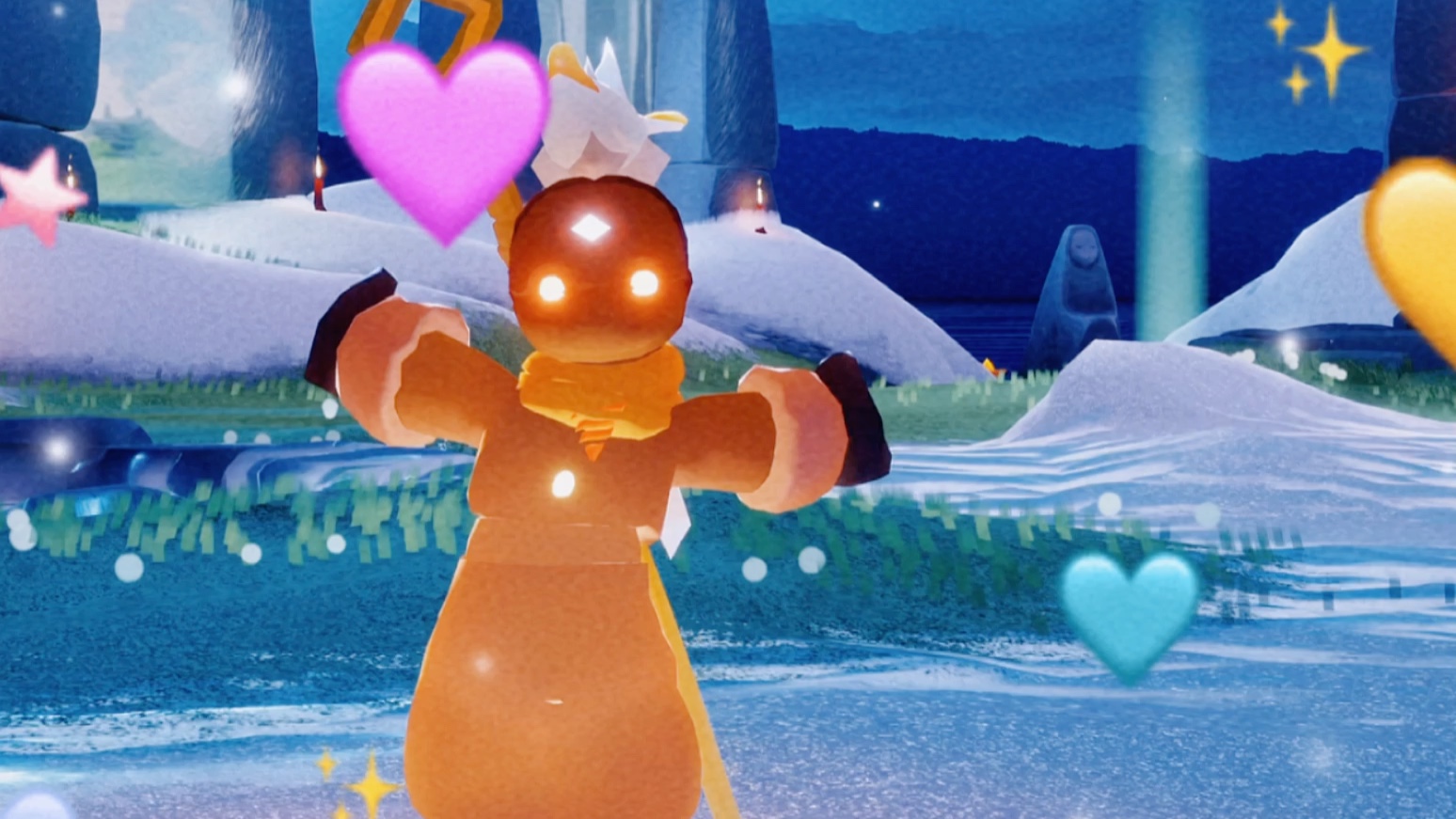 「光遇」誰能拒絕一個可愛奶骨的抱抱呢