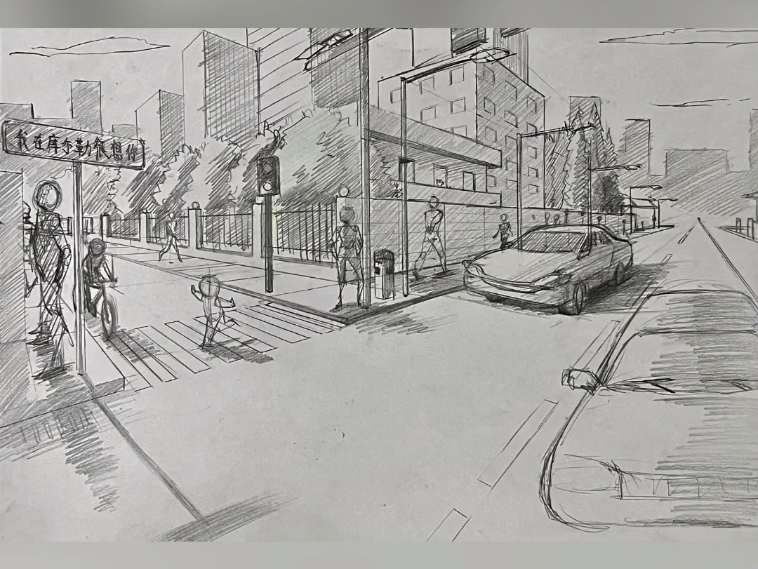 【课堂笔记】两点透视随笔