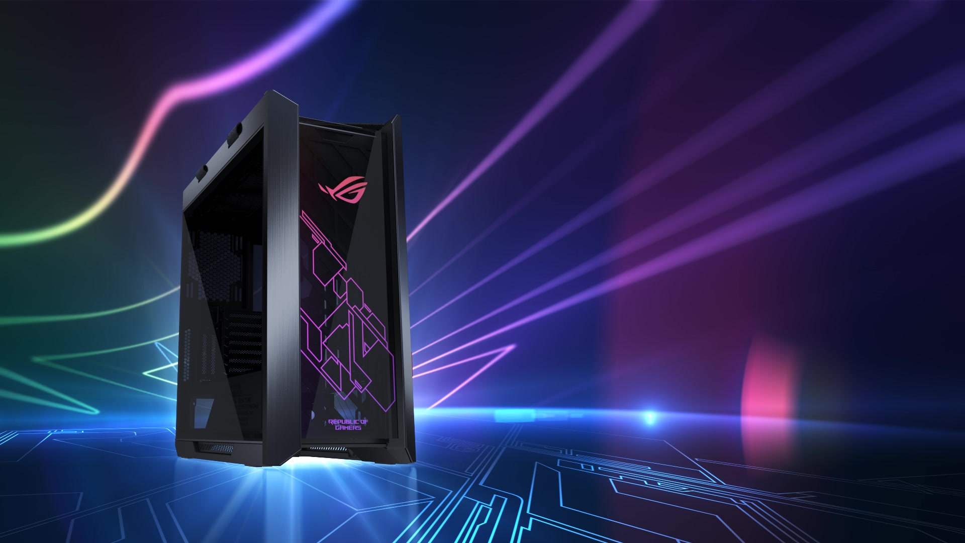 rog strix helios 太阳神机箱cg宣传视频