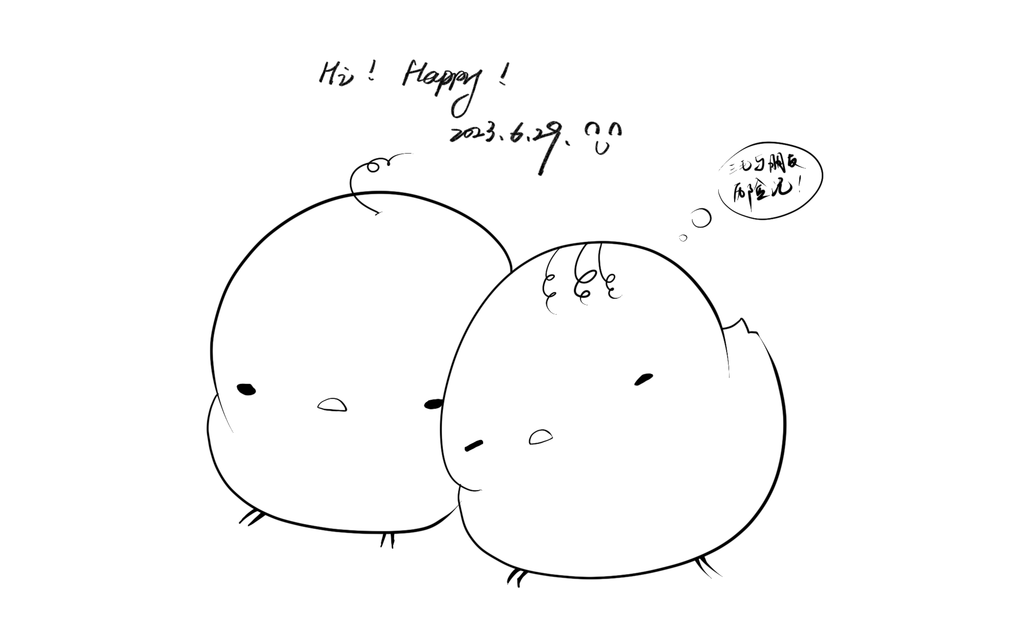 控笔练习【二百八十六】随笔之三毛历险记(小鸡不好惹)