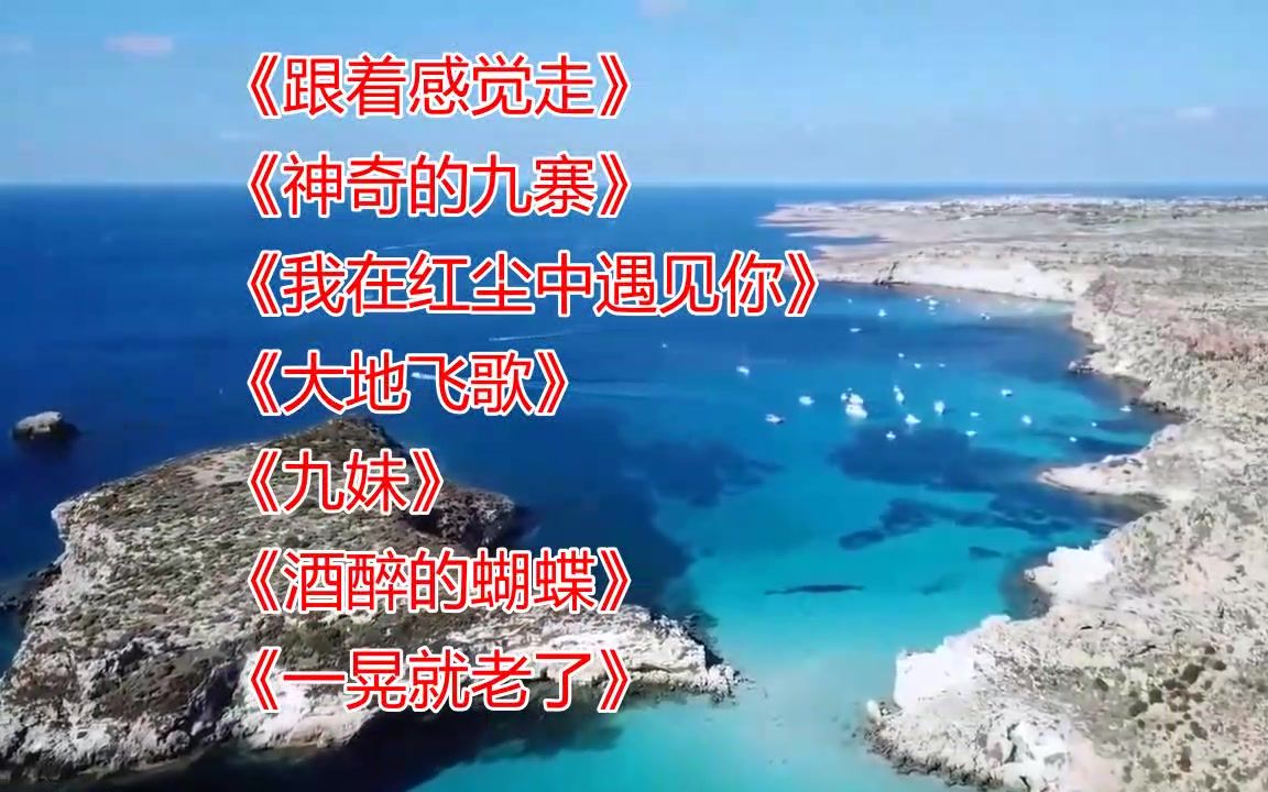 [图]好听《跟着感觉走》《神奇的九寨》《我在红尘中遇见你》《大地飞歌》《九妹》《酒醉的蝴蝶》《一晃就老了》 (1)