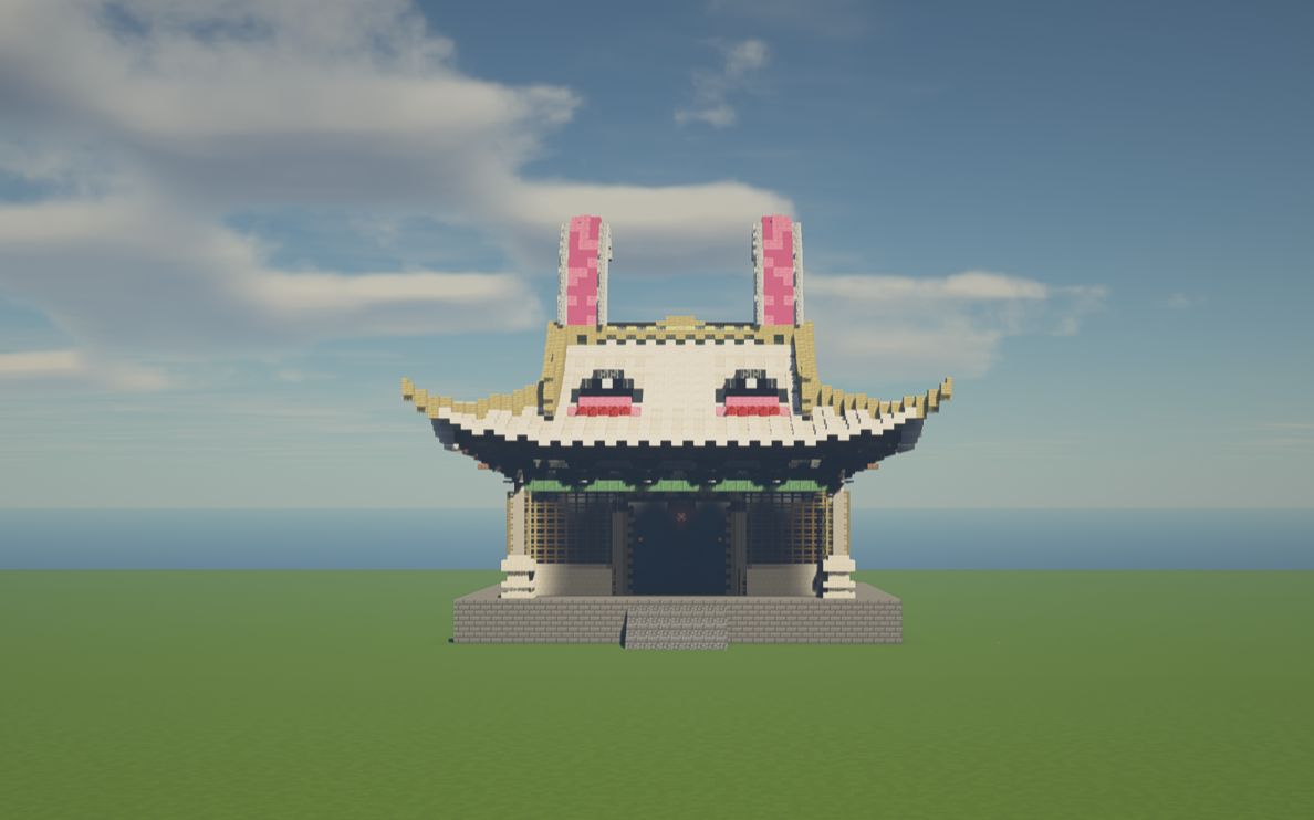 【我的世界建筑分享】兔年就要小兔庙(附存档)