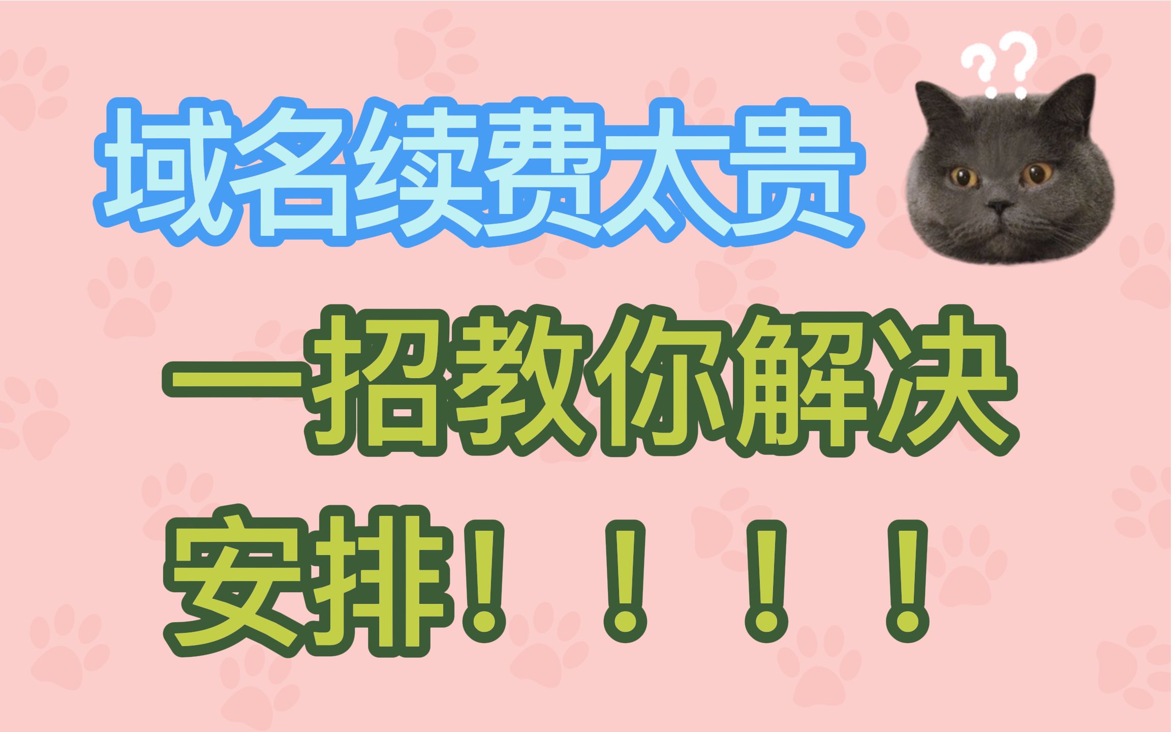 99%的bilibili用户都不知道这个方法,域名续费省钱小技巧