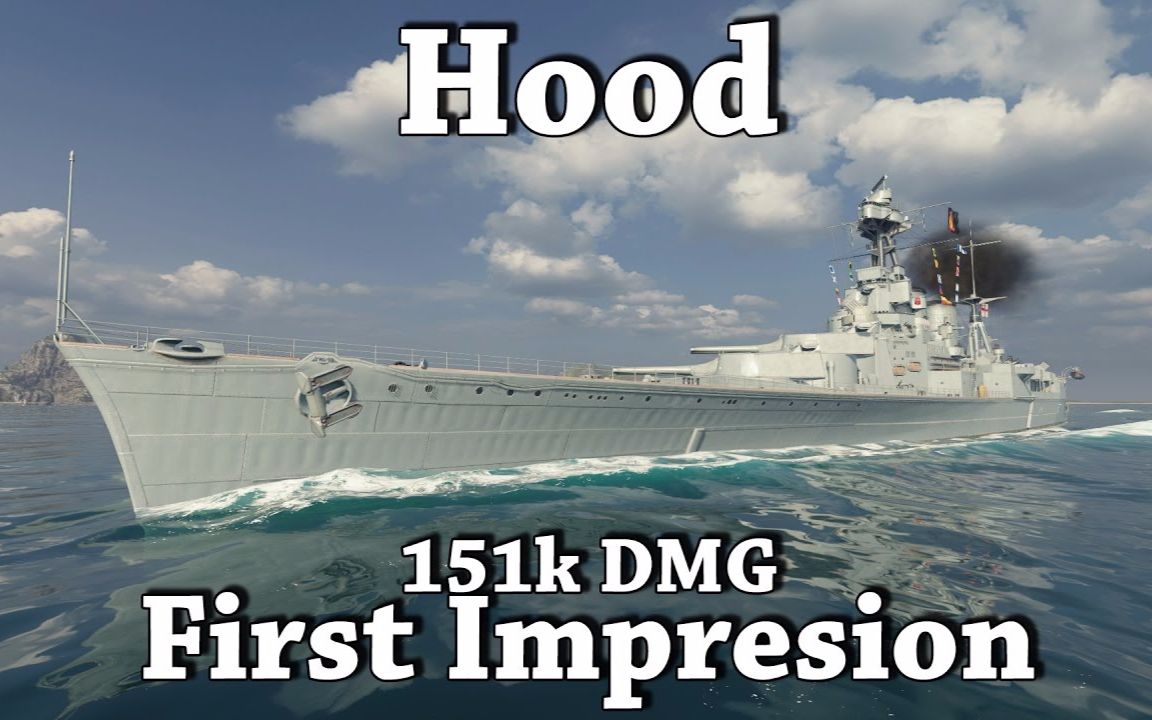 hmshood战舰世界胡德号测试视频国外玩家aerroon