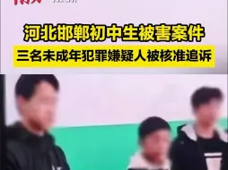 Download Video: 河北邯郸初中生被害案件三名未成年犯罪嫌疑人被核准追诉