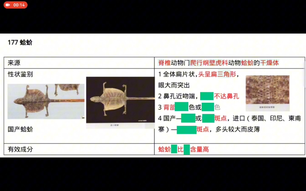 [图]中药鉴定全彩图笔记带背（动物药3）带背挖空版——蛤蚧