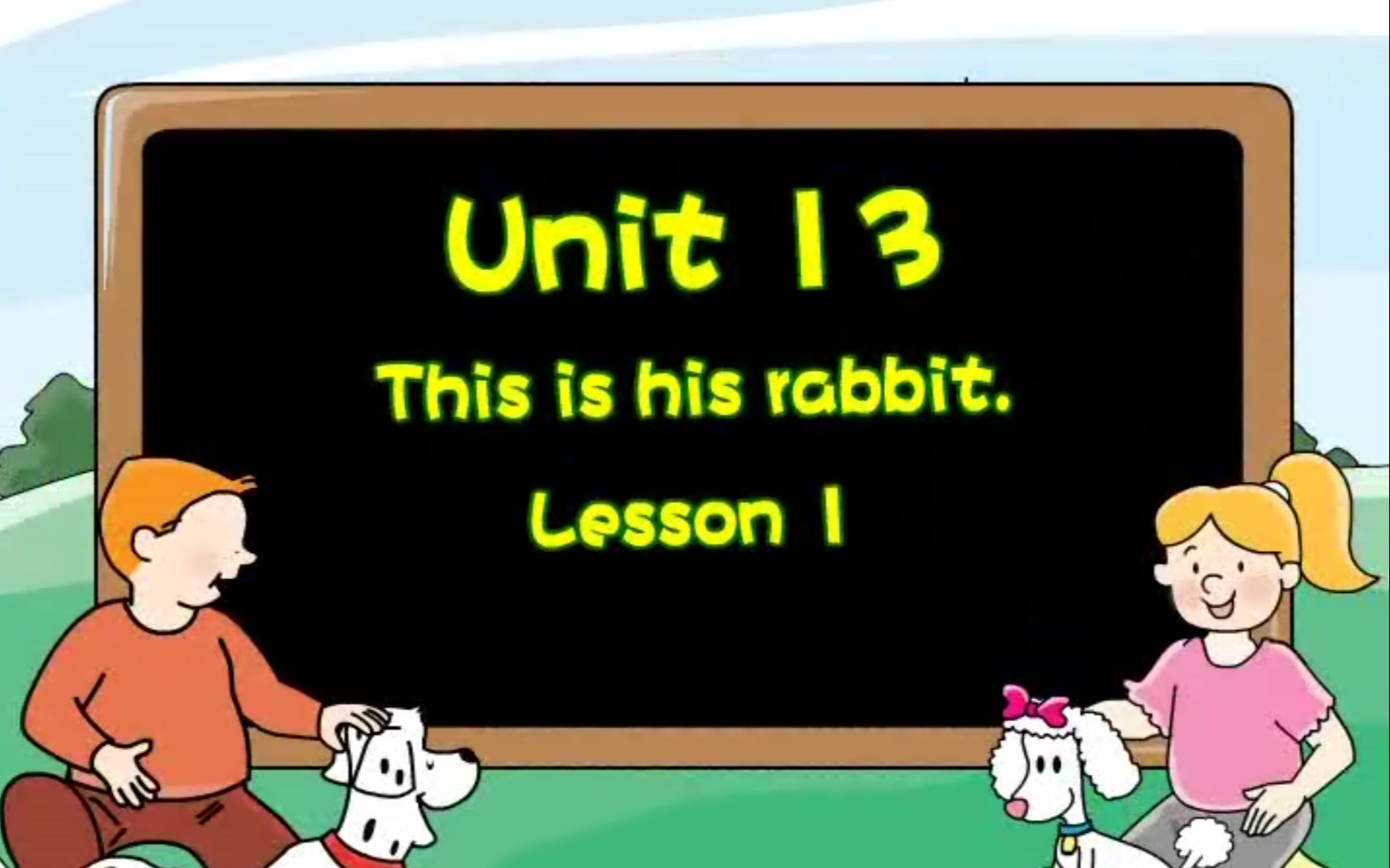 青少版新概念入门级a unit13this is his rabbit.