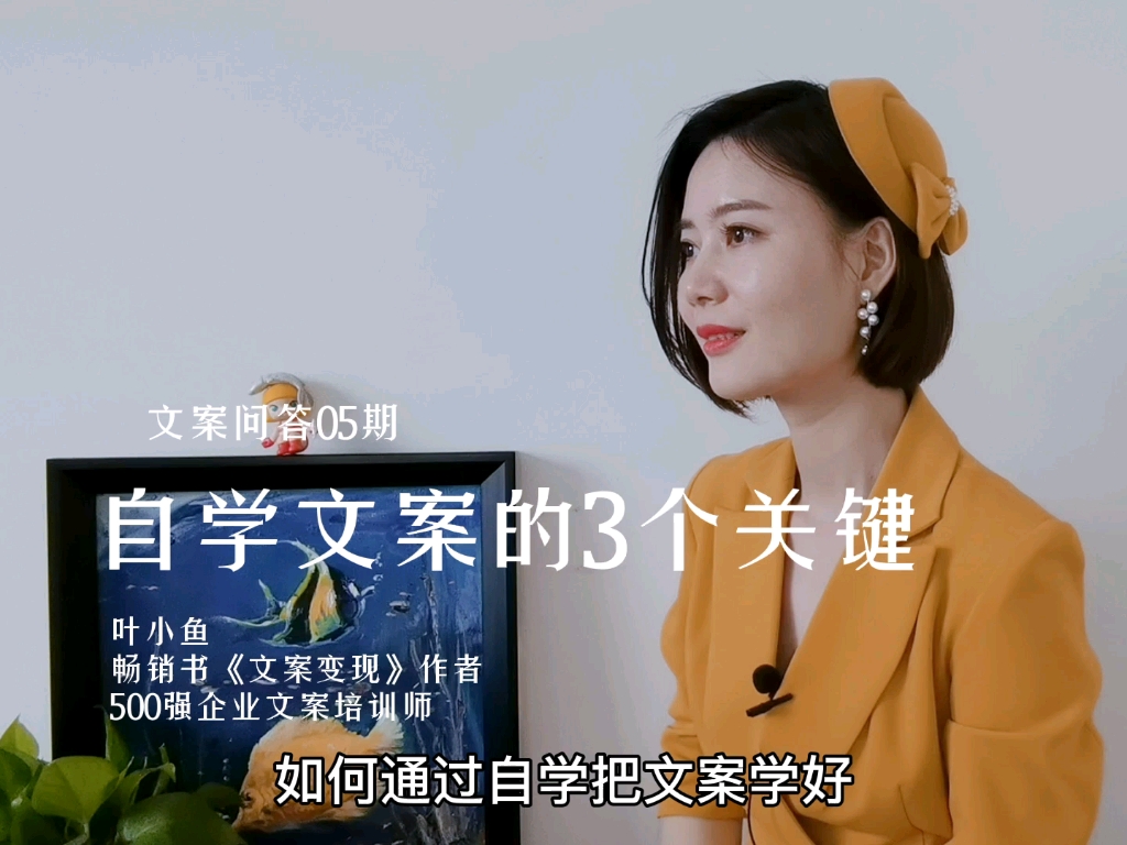 叶小鱼:如何自学文案?哔哩哔哩bilibili