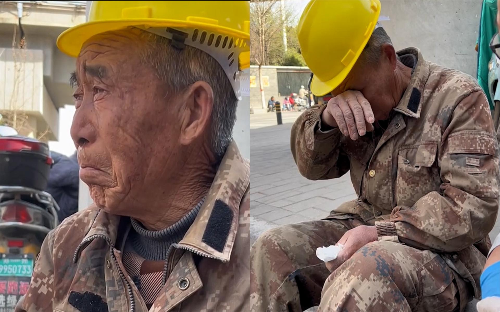 老人独自一人离开家乡打工,哭诉岁数大了后,孩子们都"叛变了"