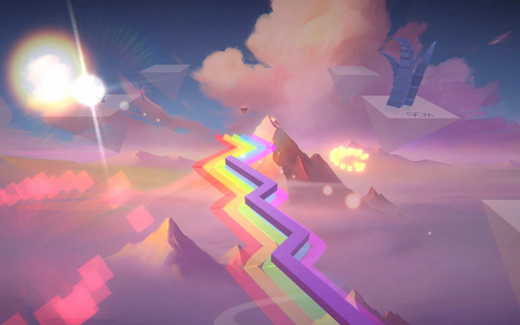 【跳舞的线饭制】rainbow mountain 彩虹山完美通关!