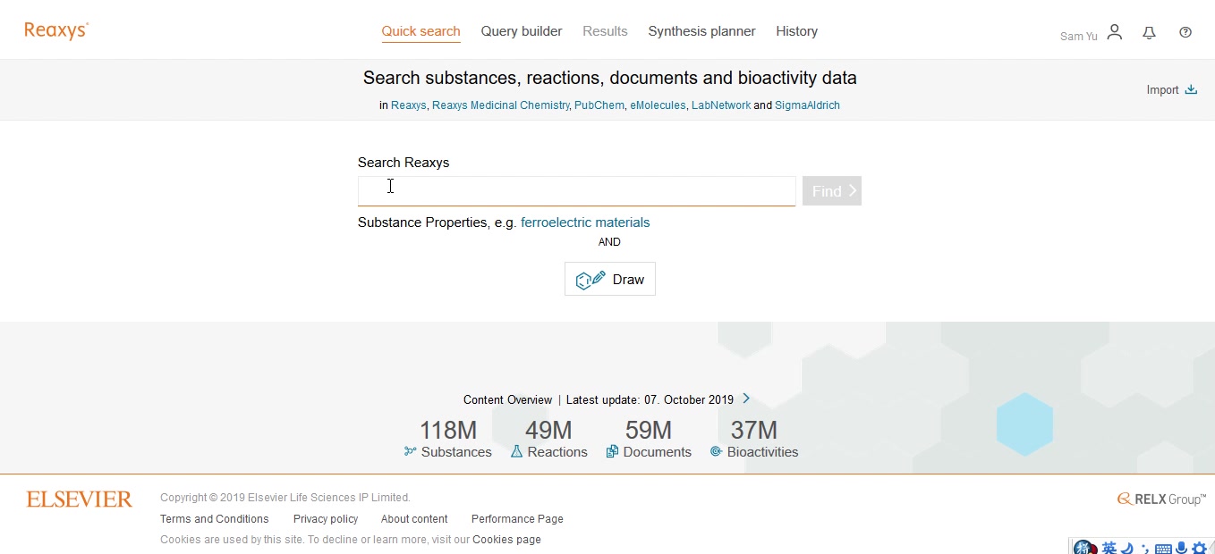 【Reaxys基本功能】Reaxys基本检索之Quick Search哔哩哔哩bilibili