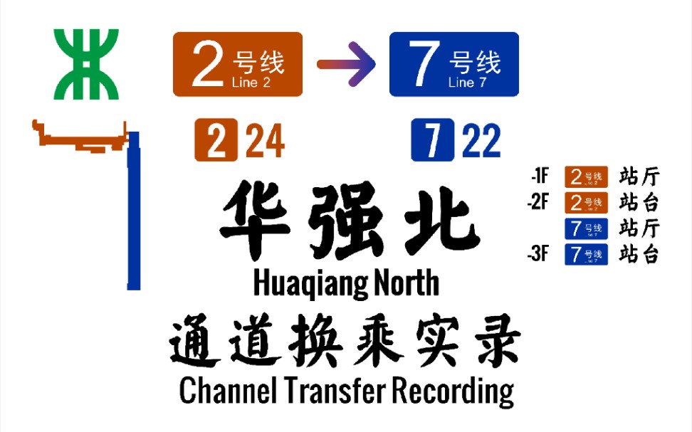 [深圳地铁] 华强北站 2号线7号线 换乘实录哔哩哔哩bilibili