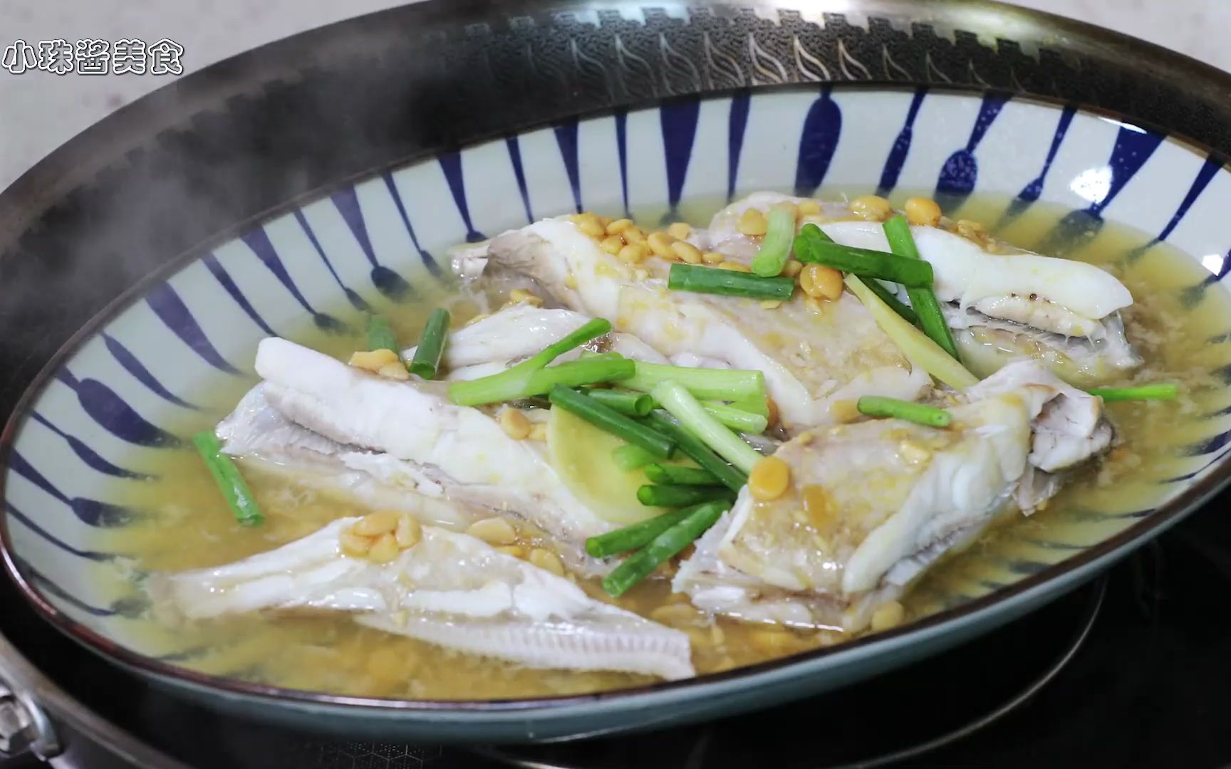 黄豆酱蒸剥皮鱼很有风味的清蒸剥皮鱼做法,家常海鲜做法就是简单
