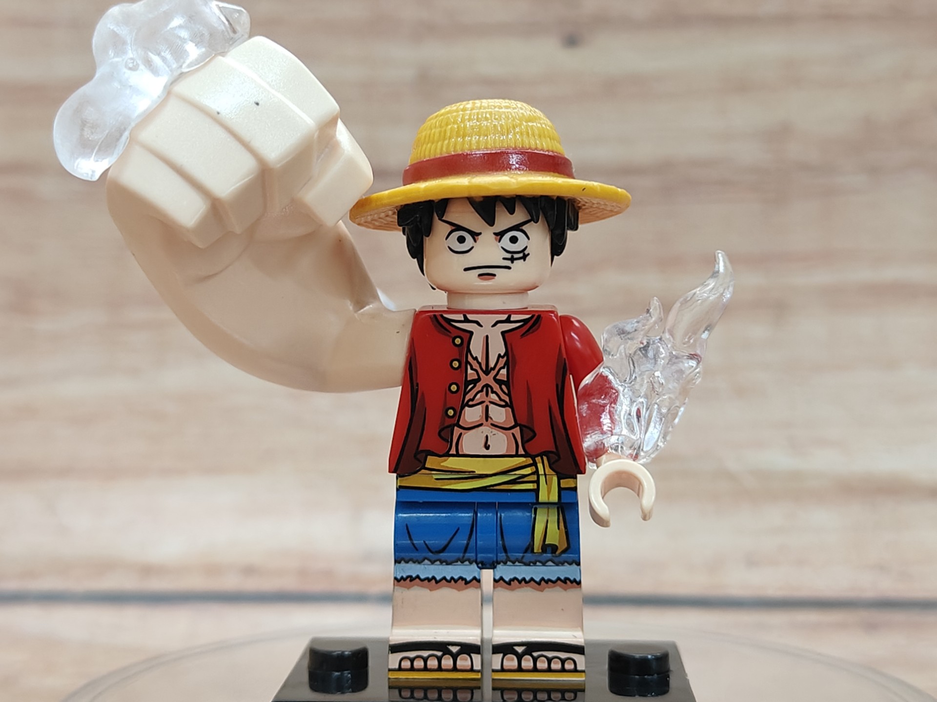 积木人仔开箱速拼 海贼王路飞三档